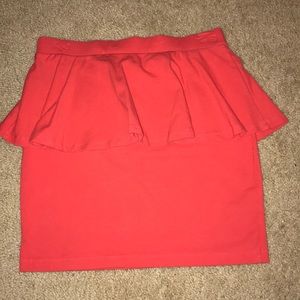 Bright orange forever 21 skirt pencil